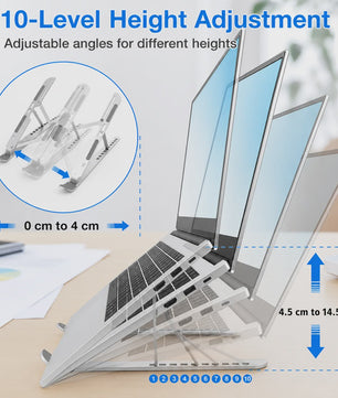 Verstelbare Laptopstandaard - Ergonomisch & Opvouwbaar Bureau Accessoire
