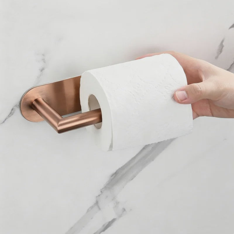 Rose Goud Toiletrolhouder - Keukenrolhouder & Handdoekhaak - Wandmontage