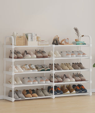 Stapelbare Schoenenkast Organizer - 4 tot 7 Lagen, Wit