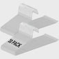 30-Pack Metalen Kledinghangers - Ruimtebesparend met Open Design voor Broeken, Jeans, Handdoeken & Sjaals