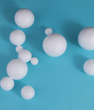 Mini Polystyreen Ballen Wit - Decoratie & Kerstversiering