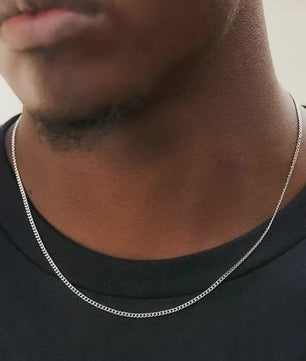Heren Cuban Ketting 3mm - Stijlvol Roestvrij Staal & Titanium Staal Mode Accessoire