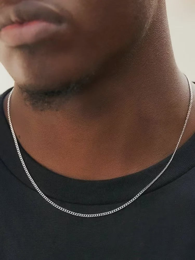 Heren Cuban Ketting 3mm - Stijlvol Roestvrij Staal & Titanium Staal Mode Accessoire