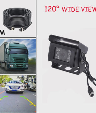 Waterdichte Achteruitrijcamera met Nachtzicht en 10M Kabel voor Vrachtwagen, Camper, Bus