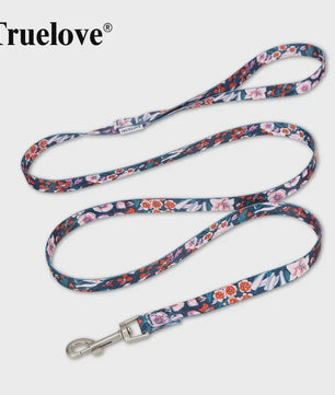 Truelove Hondenlijn Polyester Bloemenprint - Lichtgewicht & Duurzaam voor Training en Wandelen