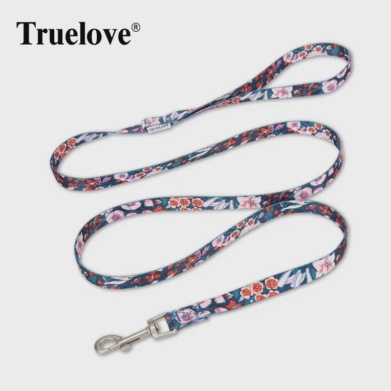 Truelove Hondenlijn Polyester Bloemenprint - Lichtgewicht & Duurzaam voor Training en Wandelen