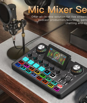 NXG Professionele 4-Kanaals Audio Mixer Soundcard met DSP & OTG - Live Streaming & Voice Changer
