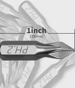 Sterke Magnetische PH2 Schroefbit - Anti-Slip & Ultra Hard - 25mm