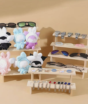 Houten Display Rek - Presenteer Parfum, Cosmetica & Sieraden