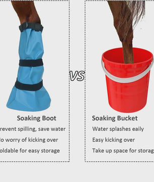 Paardenhoef Soak Boot - Gemakkelijk Gebruik voor Hoefverzorging & Behandeling