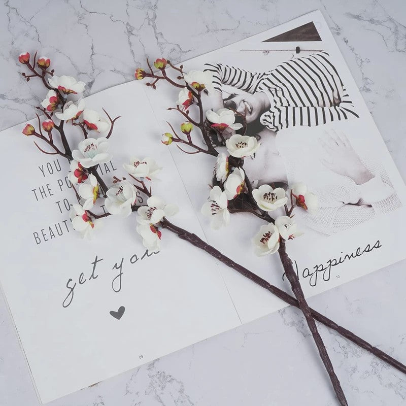 Kunstbloemen: Lentebloesem, Perzik Takken & Eucalyptus voor Decoratie