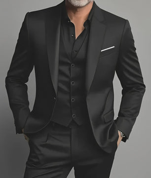Elegante Heren Kostuum Set - Slim Fit Smoking voor Bruiloften & Formele Gelegenheden