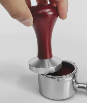 Professionele Espresso Tamper met Houten Handvat - 51mm, 53mm, 58mm - Barista Kwaliteit
