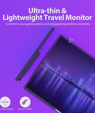Sibolan 21.5" Draagbare Monitor - 1080P IPS, 100Hz, USB-C/HDMI, Ingebouwde Standaard