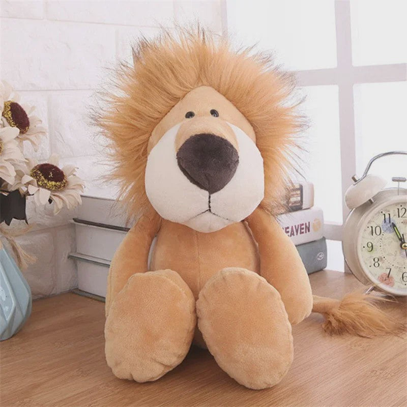 Zachte Pluche Dieren Knuffels - Jungle Dieren Leeuw, Olifant, Tijger, Aap & Meer