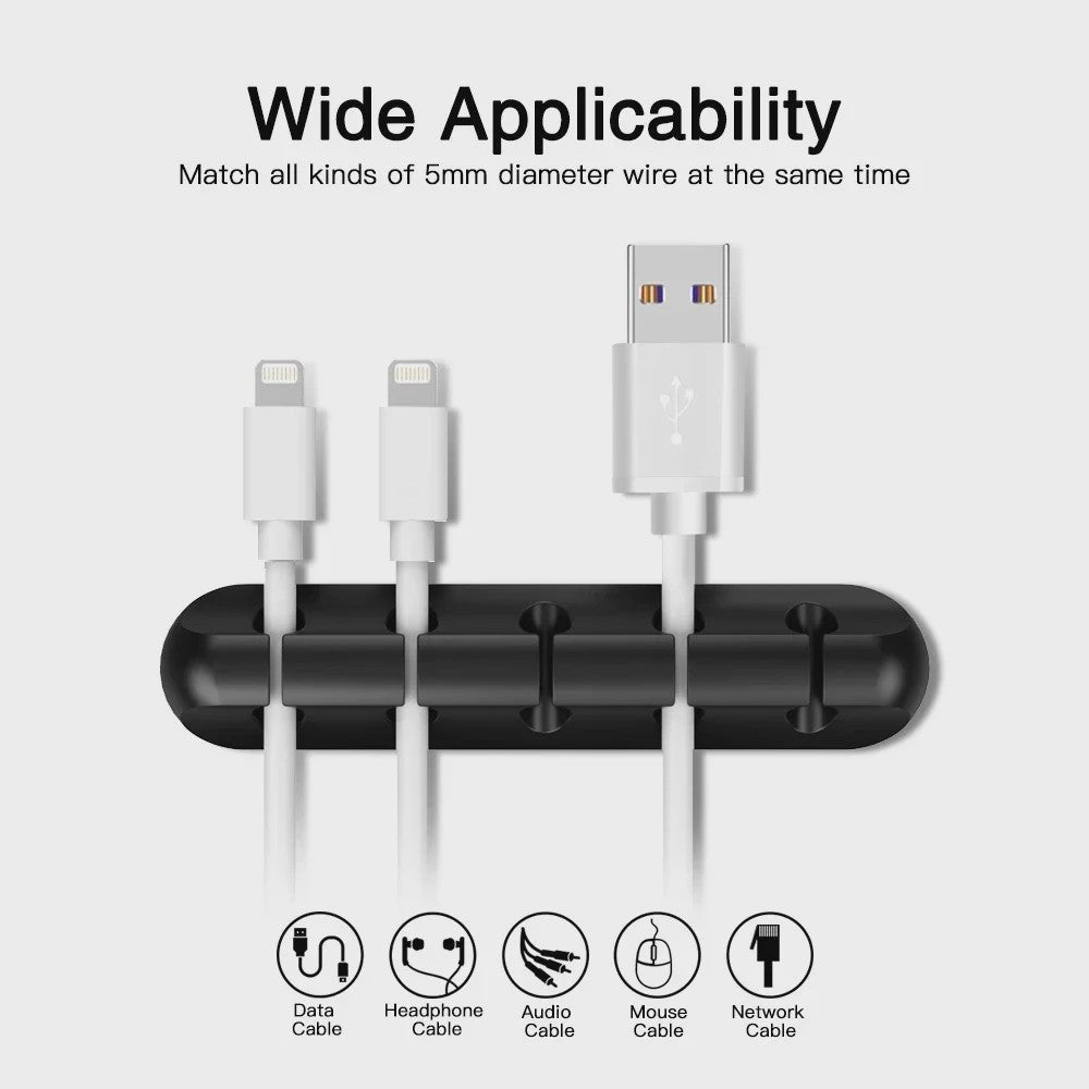 Universele Kabel Organizer Clips - Bureau & Auto Kabelhouder Set
