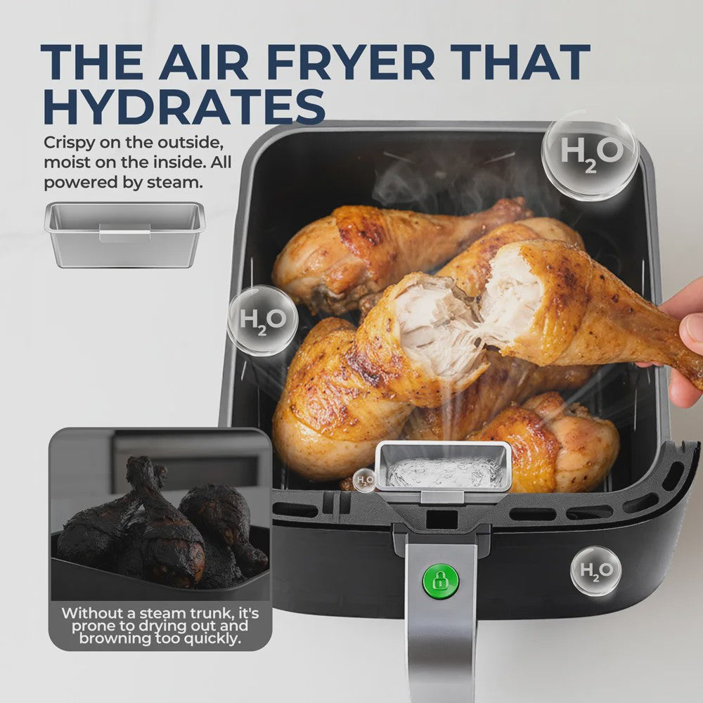 5L Airfryer met Cyclone Technologie: Gezond Frituren met Touch Control & Zichtvenster