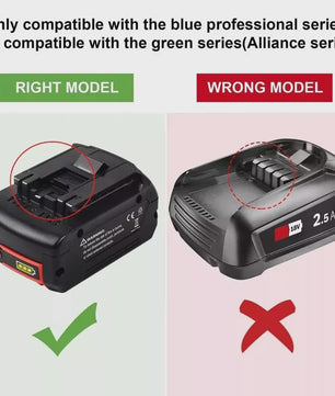 Bosch 18V 8.0Ah Li-ion Accu - Krachtige Vervanging voor GBA, GSR, GSB Power Tools