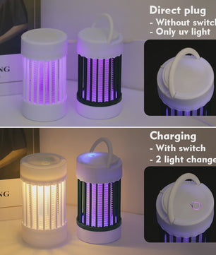 Elektrische Muggenlamp UV Insectendoder - USB Oplaadbaar & Draagbaar