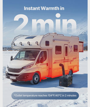 Krachtige 8KW Diesel Luchtverwarmer met Bluetooth App Controle - 12/24V