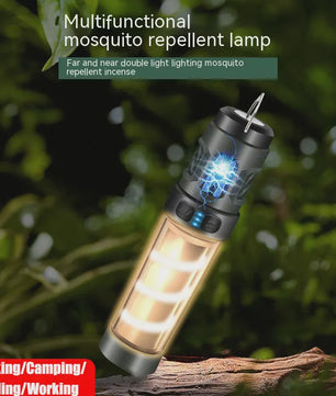 Draagbare Camping Lamp: Muggenverjager, Zaklamp & Sfeerverlichting met Statief