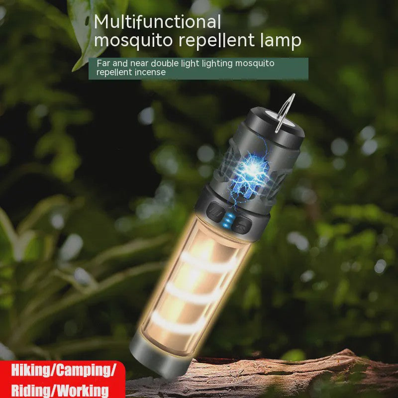 Draagbare Camping Lamp: Muggenverjager, Zaklamp & Sfeerverlichting met Statief