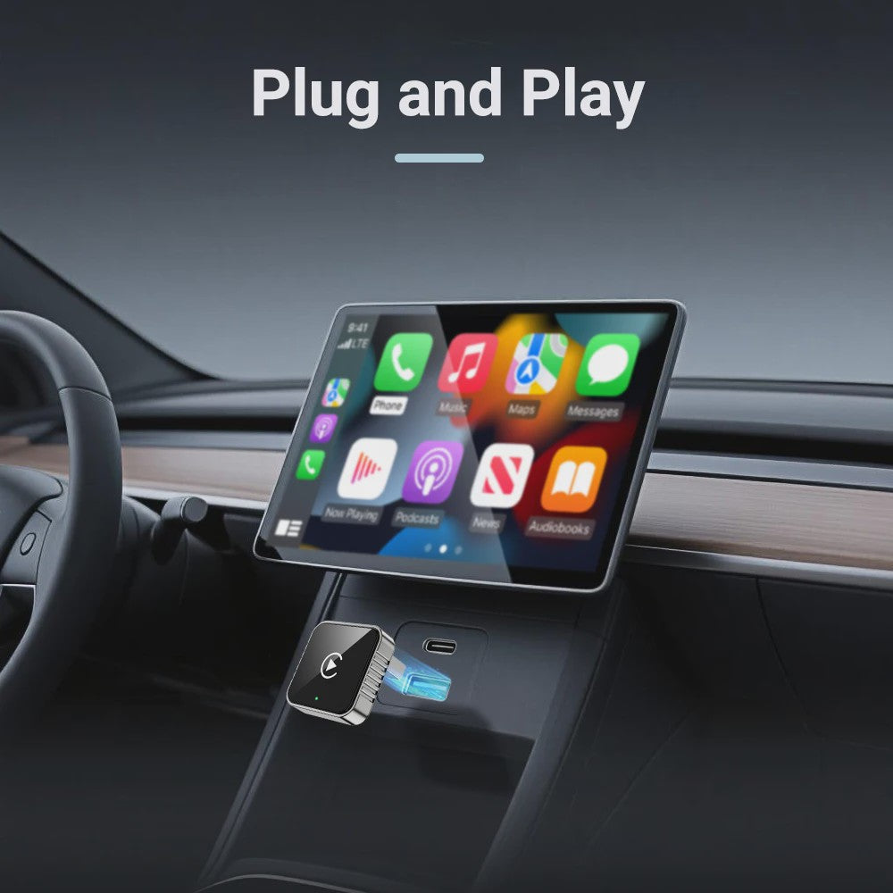 Draadloze CarPlay & Android Auto Adapter - USB naar Draadloos
