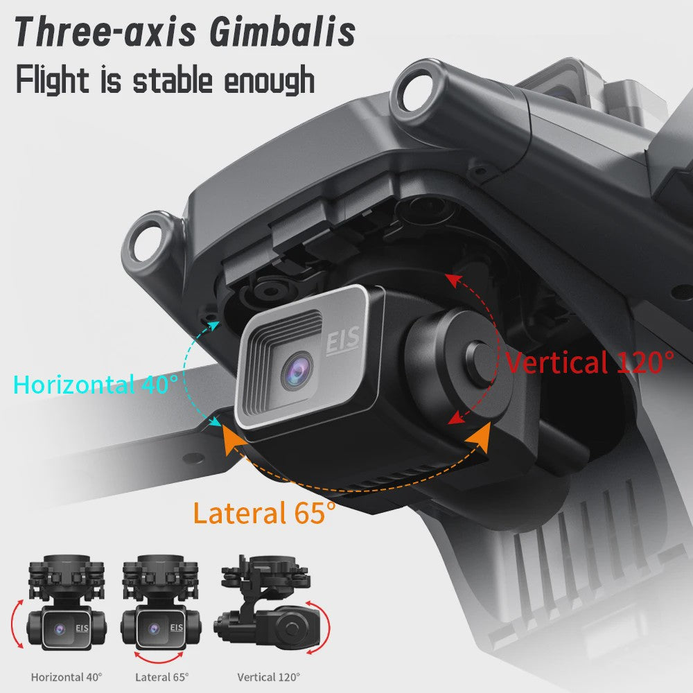 L600 Pro MAX Drone: 8K Camera, 3-Assige Gimbal, GPS & 360° Obstakelvermijding
