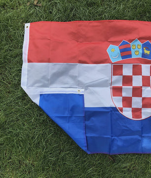 Kroatische Vlag 90x150cm - Hoge Kwaliteit Polyester voor Binnen & Buiten