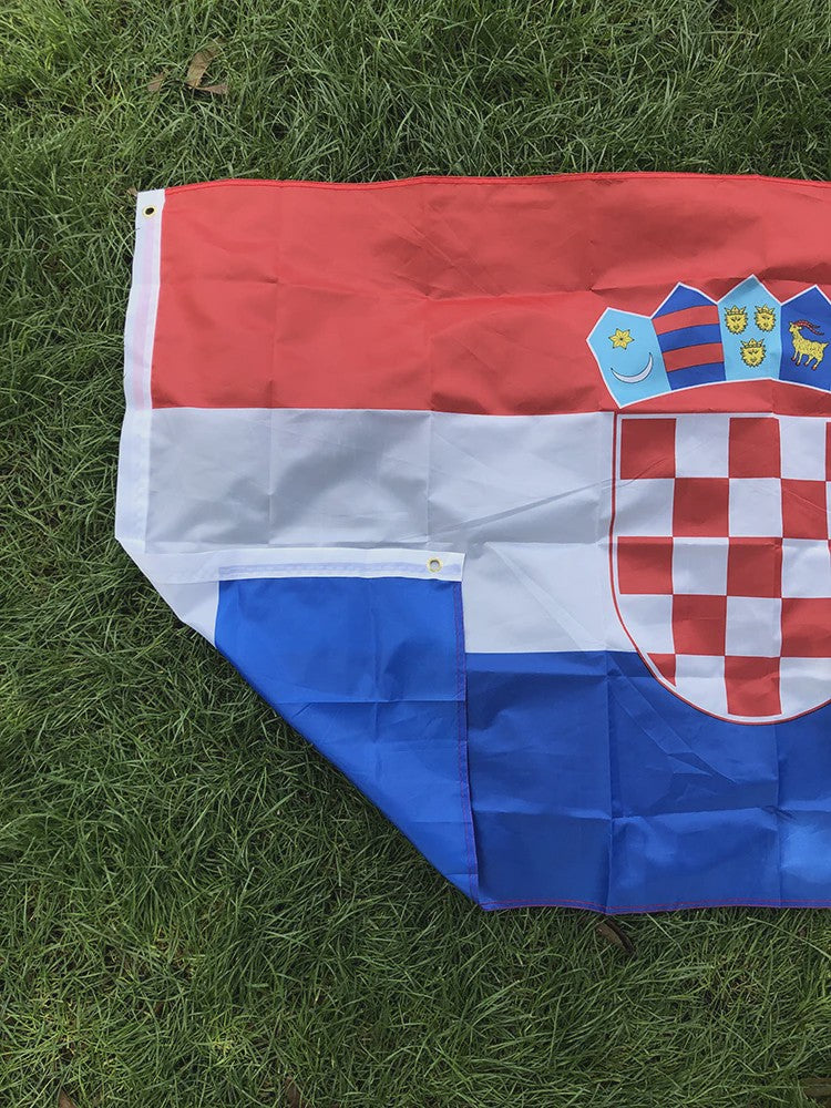 Kroatische Vlag 90x150cm - Hoge Kwaliteit Polyester voor Binnen & Buiten