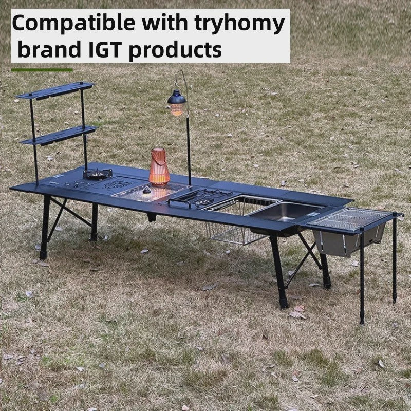 Tryhomy Outdoor Camping IGT Tafel - 6 Unit Aluminium Opvouwbaar BBQ & Picnic Bureau