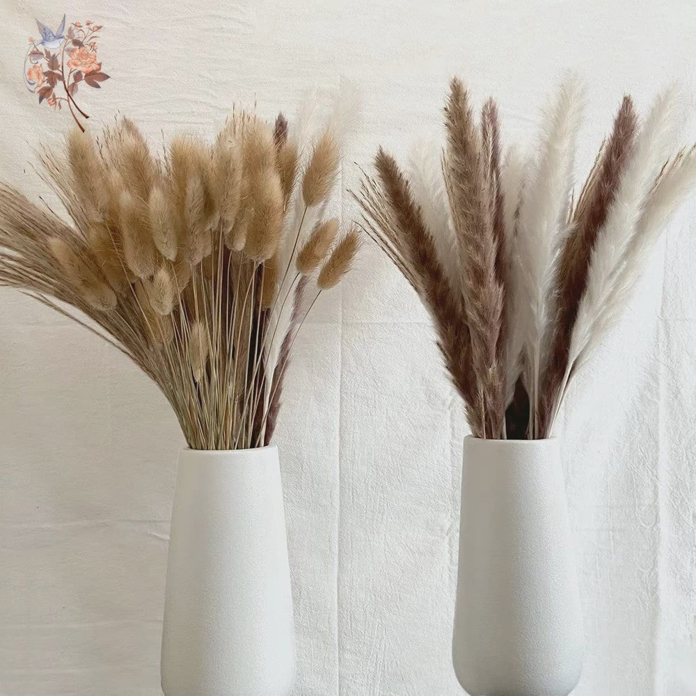 Natuurlijk Pampas Gras Boeket - Gedroogde Bloemen voor Boho Woondecoratie & Bruiloft