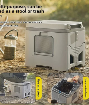 Draagbaar Opvouwbaar Camping Toilet voor Volwassenen - Outdoor, Reizen, Auto Noodgeval, Geurvrij Commode