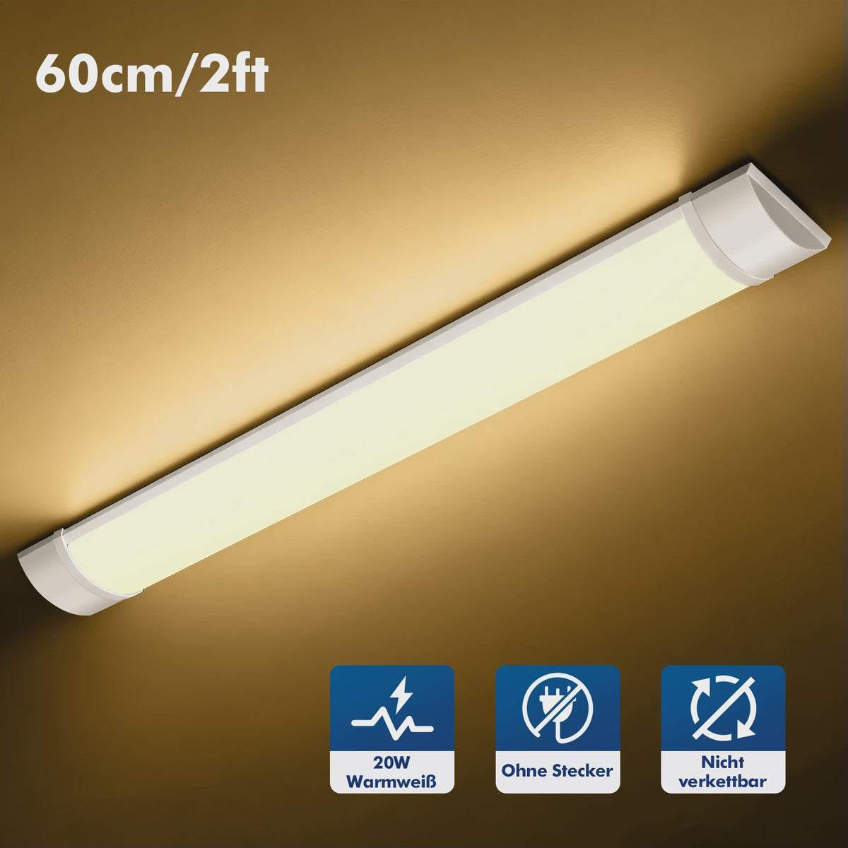 LED TL Buis Armatuur - 60cm, 90cm, 120cm - Werkplaats, Garage, Kantoor