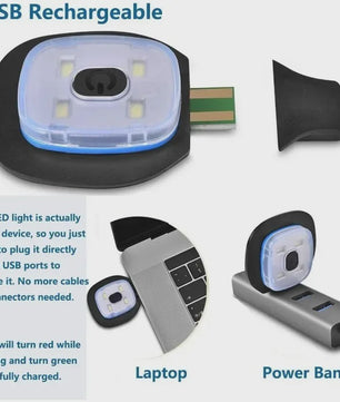 LED Muts met Ingebouwde Verlichting - USB Oplaadbaar, Warm & Unisex voor Nachtelijke Activiteiten
