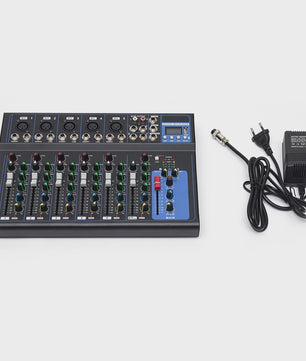 Professionele 7-Kanal Audio Mixer - Digitale Sound Console met USB MP3 Speler