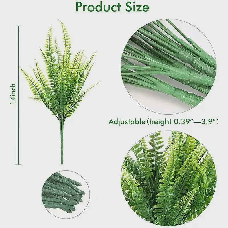 Set van 2 Kunstplant Varens - Decoratieve Groene Planten voor Scandinavisch Interieur