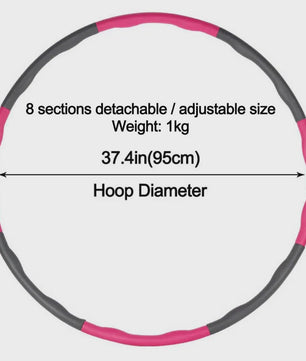 Verstelbare Hula Hoop voor Dames - Afslanken & Fitness - Makkelijk Demonteerbaar