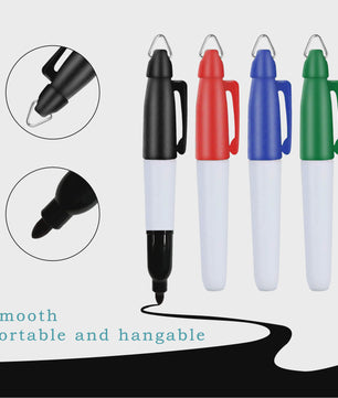 8-delige Golf Bal Lijn Marker Set: 4 Templates & 4 Kleuren Markers voor Betere Slagen