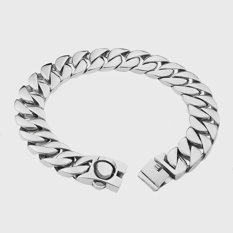 Gouden Hondenketting 32mm RVS - Stoere Halsband voor Grote Rassen