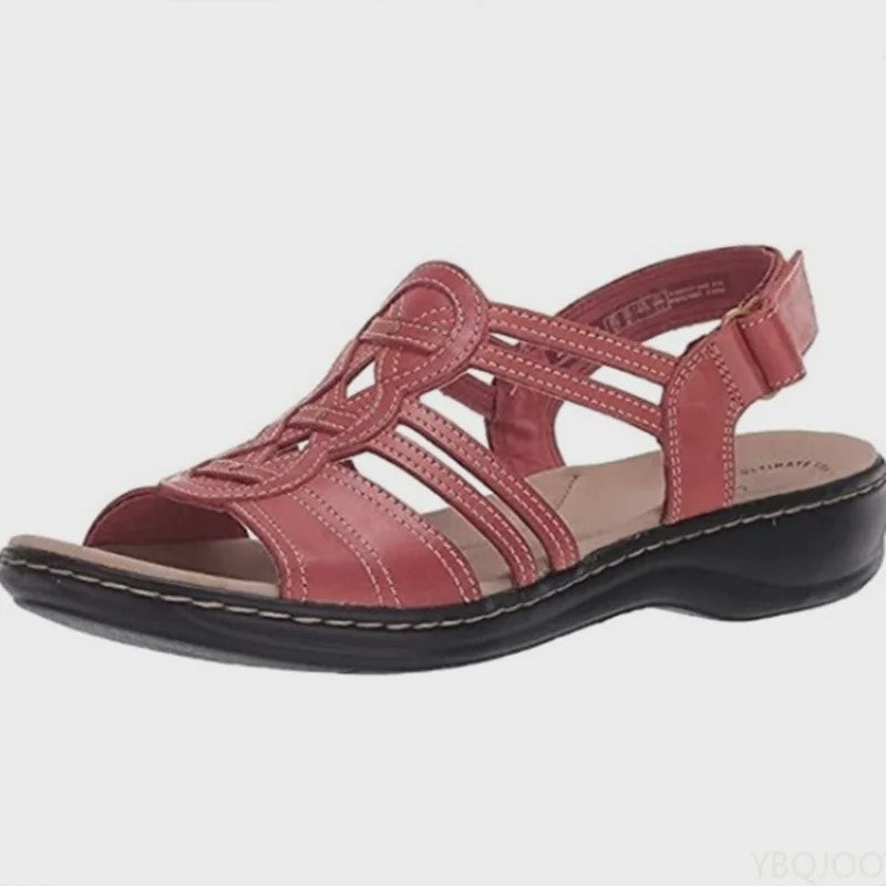 Dames Zomer Sandalen - Comfortabele Floral Slippers met Wedge Hak - Lichtgewicht & Ademend