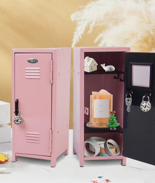 Mini Metal Lockerkastje - Kantoor & Slaapkamer Organizer met Slot