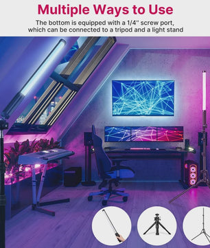 Ulanzi VL119 RGB Stick Light: Handheld LED Videolamp voor Creatieve Verlichting