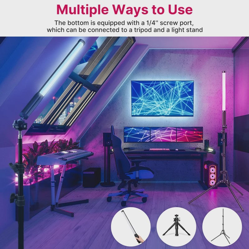 Ulanzi VL119 RGB Stick Light: Handheld LED Videolamp voor Creatieve Verlichting