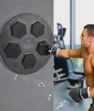 Slimme Muziek Bokszak Wandmontage - Bluetooth, LED Verlichting & Oplaadbaar voor Thuis Fitness