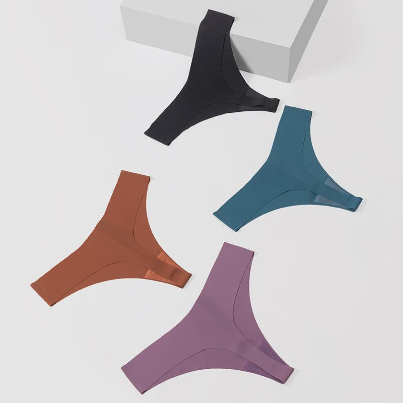 Set van 10 Naadloze Dames Strings - Comfortabele en Ademende Lingerie