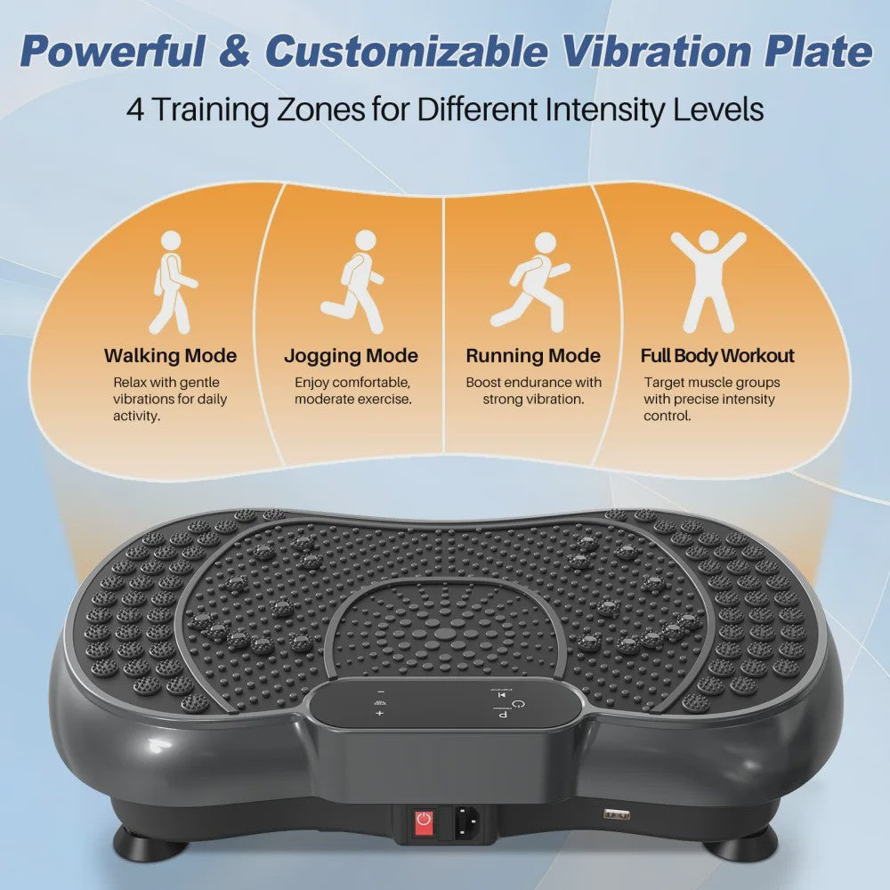 Krachtig Vibratieplatform met 99 Intensiteitsniveaus voor Full-Body Workout & Massage