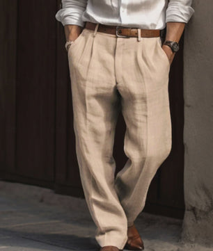 Linnen Heren Broek - Ademend & Lichtgewicht voor Zomer & Casual Chic