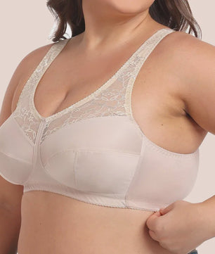 Comfortabele Minimizer Beugel BH met Kant - Volle Cup & Brede Afneembare Bandjes