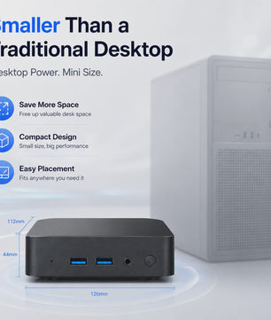 Krachtige Mini PC met Intel Core i9, 16GB RAM, 1TB SSD & Windows 11 - Compact Desktop voor Kantoor & Thuis